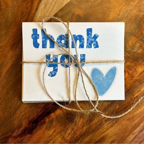 Greeting Cards Thank You Notes Gift For Her 6 w/Envelopes Custom Designed Art - Picture 3 of 3